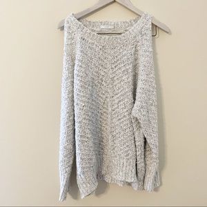 LUSH Sweater | open shoulder | open back